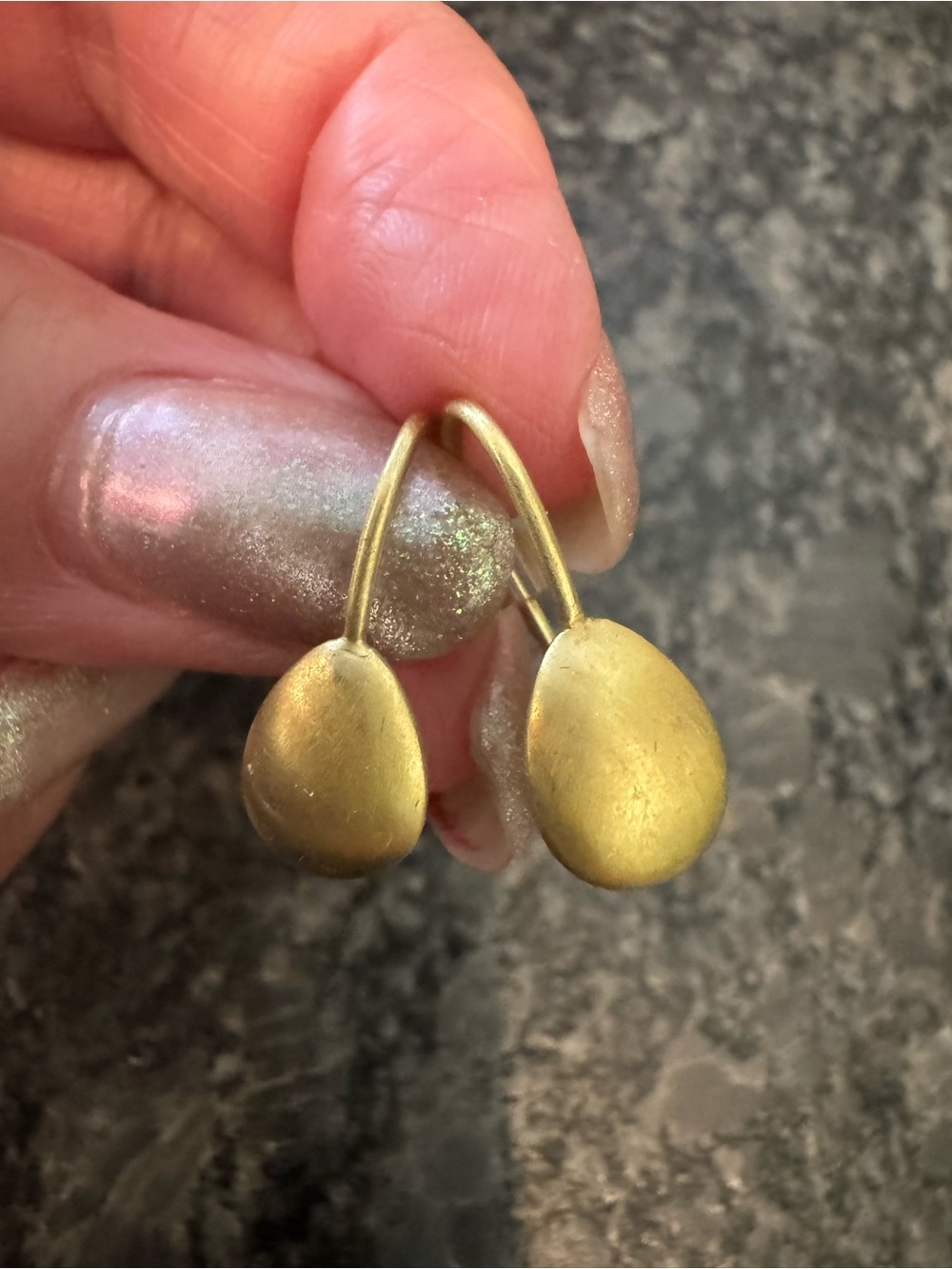 18k Yellow Gold Drop Earrings